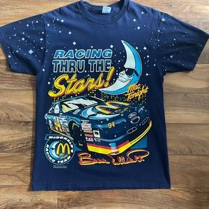 Vintage 🔥Rare 🌃🌟Bill Elliott Mac 🌙Tonight AOP T-shirt